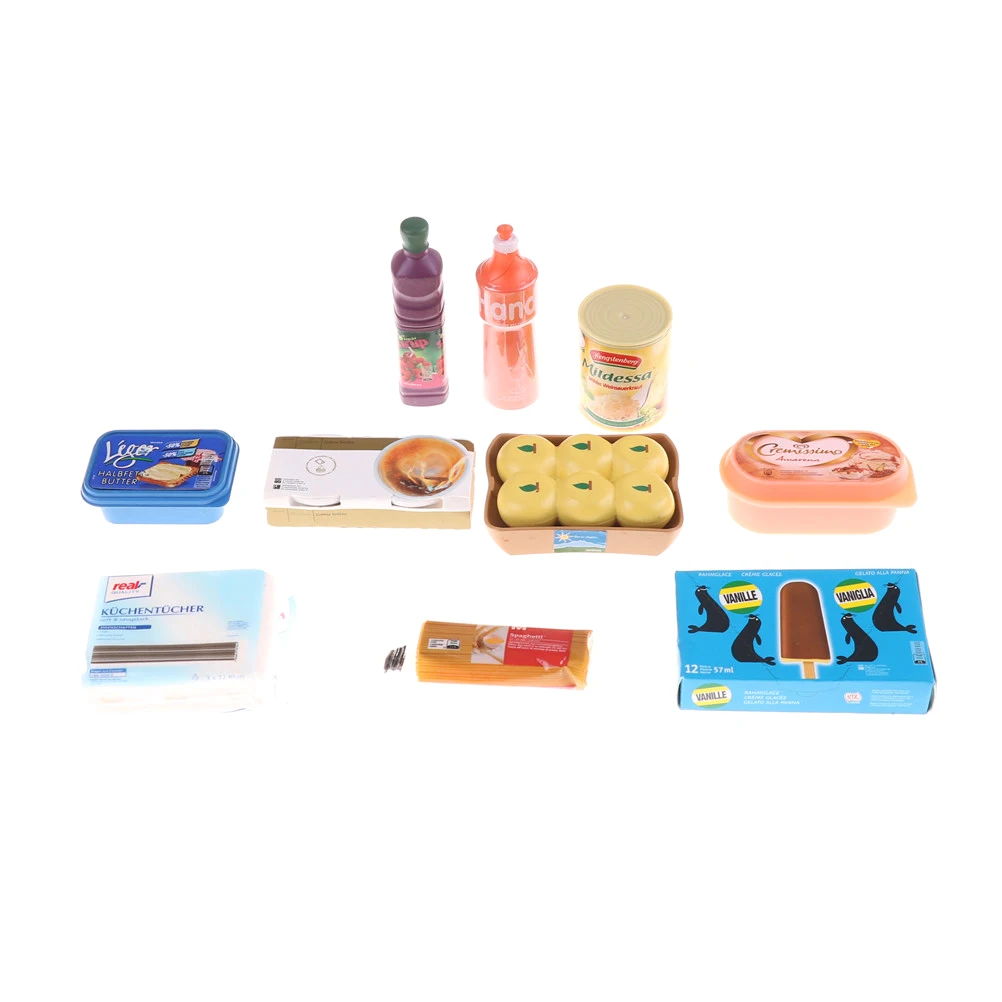 Миниатюрный Кукольный домик 1:6 еда для кукол товары супермаркетов аксессуары