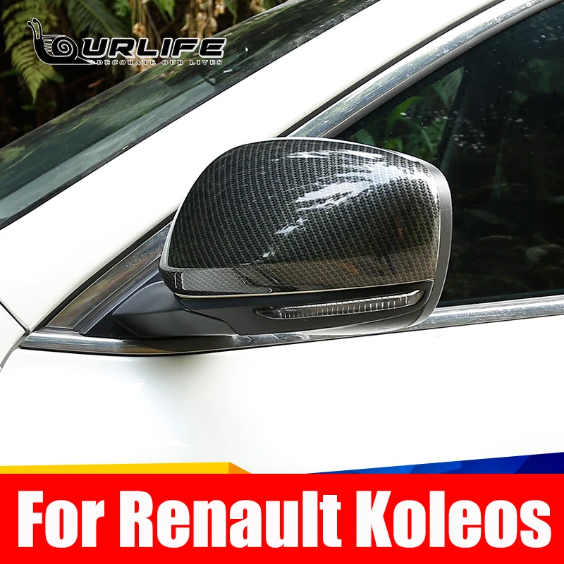 ABS Chrome Car Rear View Rearview Side Glasses Mirror Cover Trim For Renault Koleos 2 Samsung QM6 2016-2021 Accessories