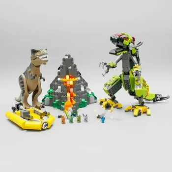 

In stock 75938 Jurassic World Movie Dinosaur T. rex vs Dino-Mech Battle Building Blocks Bricks Toys 82153 In stock