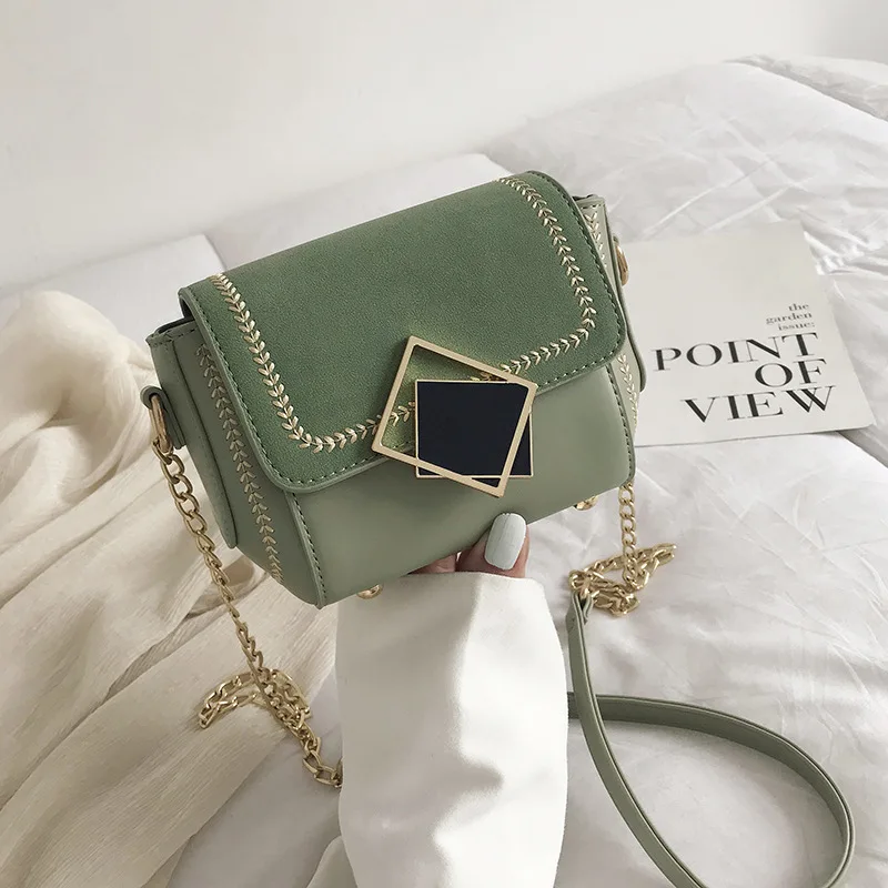 Замшевые женские 2019 Осенние новые роскошные дизайнерские через плечо матовая