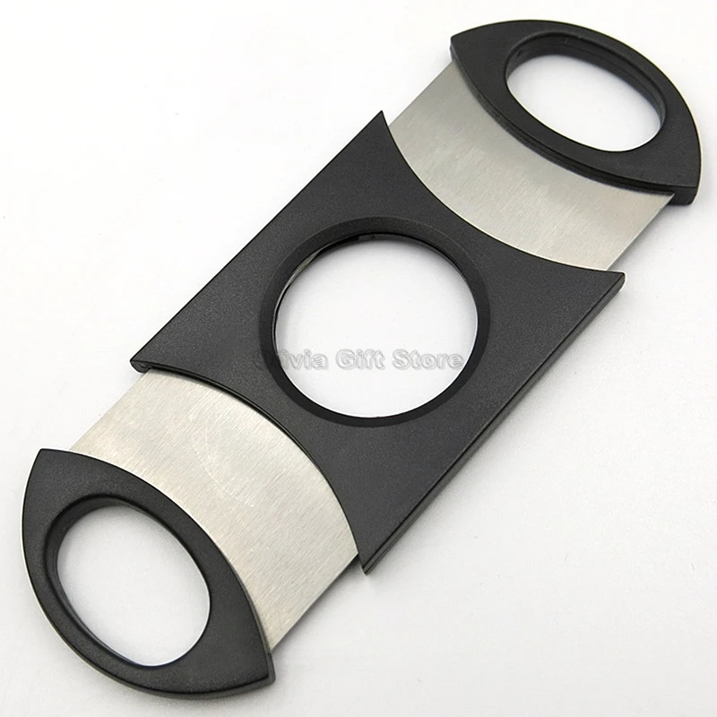 COHIBA High Grade Plastic And Metal Dual Blades New Cigar Scissors Tobacco Cigarette Cutter Cutter Men's Smoking Tool