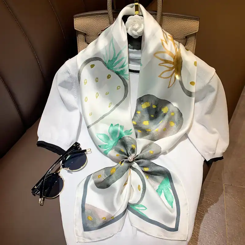 2020 New Brand Winter Scarf Hijab Silk Female Style Fashion Decoration Large Square Real Professional Shawl Bandana Foulard Aliexpress