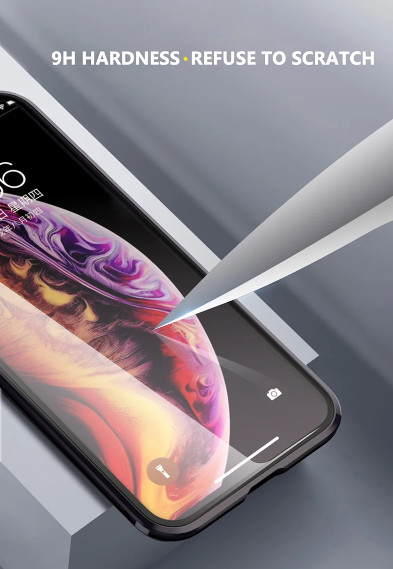 Чехол-книжка из закаленного стекла для iPhone 6, 7, 8 Plus, X, XR, XS Max, iPhone6, iPhone8, iPhone 8 Plus