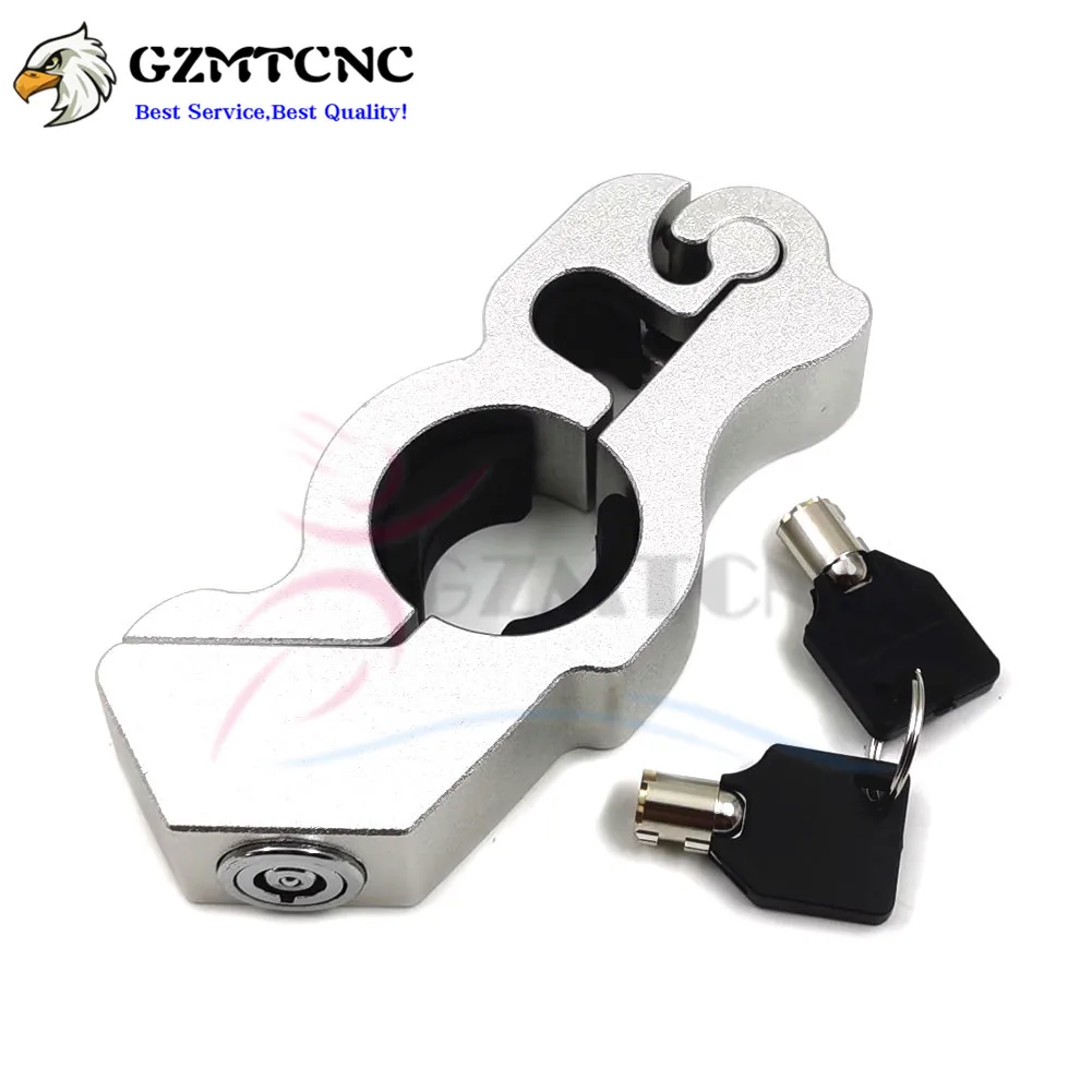 Moto Safety Locks Motorcycle Handlebar Lock Fit Grip Street Security Scooter Atv Dirt Bikes Auto Theft Protection motorcycle lock