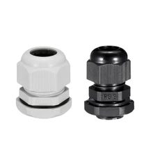 Uxcell 1-40 шт. PG7 PG9 PG11 PG16 PG21 PG25 PG29 кабельный ввод Водонепроницаемый пластиковый шарнир Регулируемый Locknut белый черный