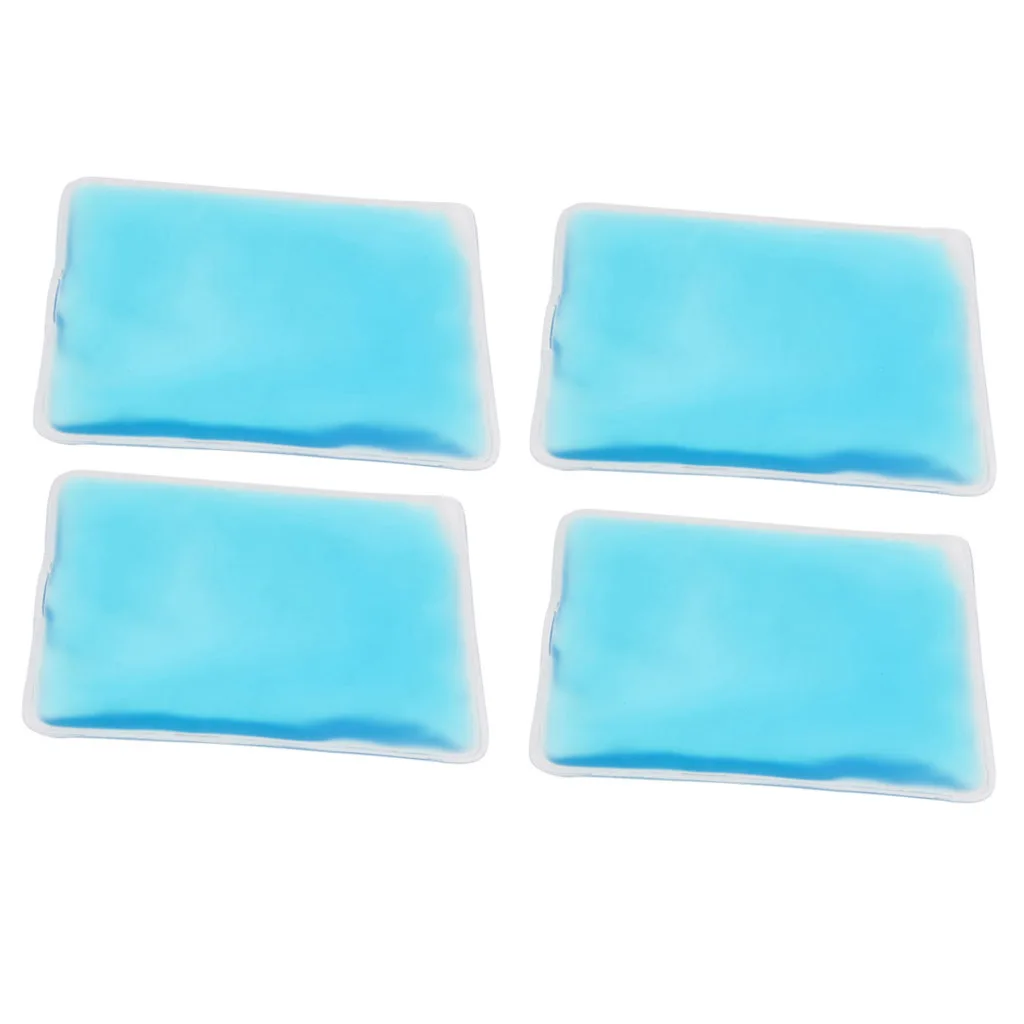 4 Pieces Instant Hot & Cold Packs - 10x8 cm - Reusable Gel Beads Ice Packs & Hot Packs for Body Pain, Face, Puffy Eyes