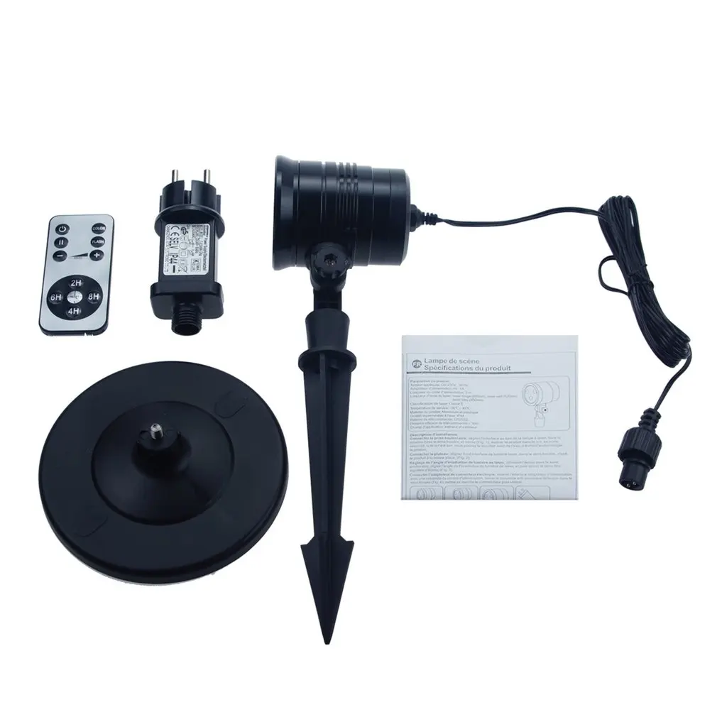 

Waterproof Landscape Stage Lamp Sky Stars Decorative Projector Lights RF Remote for Halloween Thanksgiving Christmas