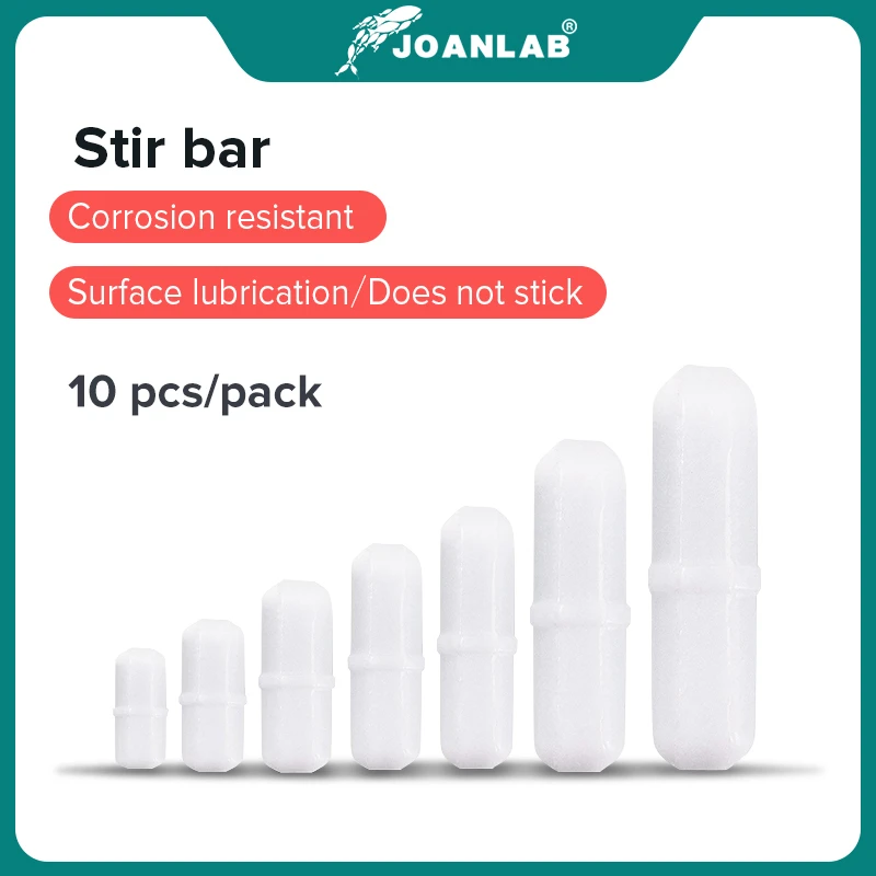 Barres Magnétiques Pour Agitateur - 10 Pièces PTFE - 20 Mm - Neuf