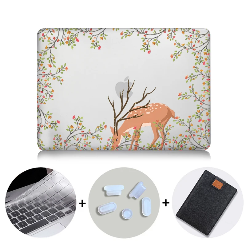 MB03 Чехол для ноутбука MTT с изображением цветов животных для Macbook Air Pro retina 11 12 13 15 Touch bar, чехол для macbook Pro 13 15 дюймов A1989 A1990 - Цвет: MB03