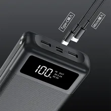 30000 мАч power Bank Быстрая зарядка для светодиодный дисплей Внешнее зарядное устройство для Iphone 11 pro max samsung s10 s10e Note8 9 10
