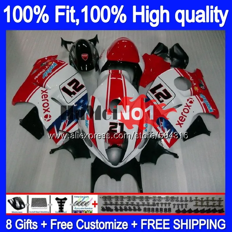 Injection For SUZUKI Hayabusa GSXR 1300 2008 2009 10 11 12 29MC.1227 Red White GSXR-1300 GSXR1300 08 09 2010 2011 2012 Fairing