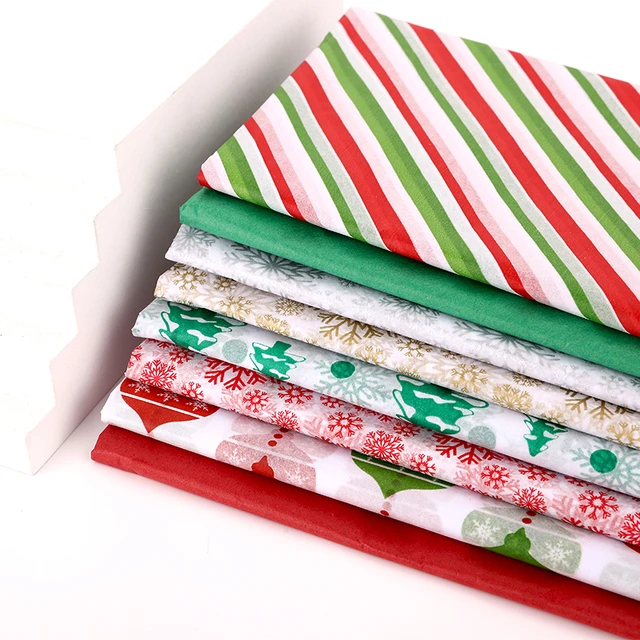 10pcs Tissue Paper 50*66CM Craft Paper Floral Christmas Gift Wrapping Paper  Home Decoration Festive