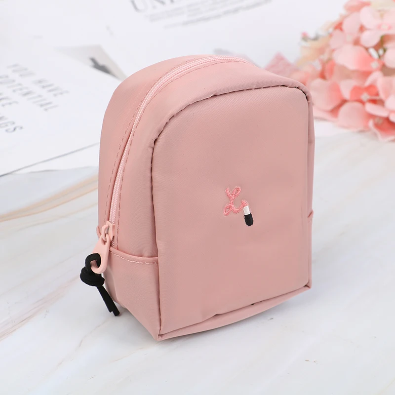 AS PIC 1pc x Lipstick Bag Portable Mini Purse Travel Wash Bag Women Toiletry Sweet Beauty Pouch Kit Makeup Pouch Fashion - Цвет: AS PIC