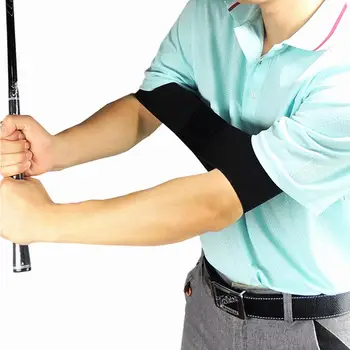 

Golf Swing Trainer Practicing Guide Gesture Alignment Training Aid Aids Correct Swing Trainer Elastic Arm Band Belt