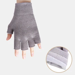 Увлажняющие отбеливающие перчатки без пальцев с гелевой подкладкой для спа-салона для женщин и мужчин, для восстановления на ночь, для сухих рук, треснутой кожи и отшелушивающей кожи
