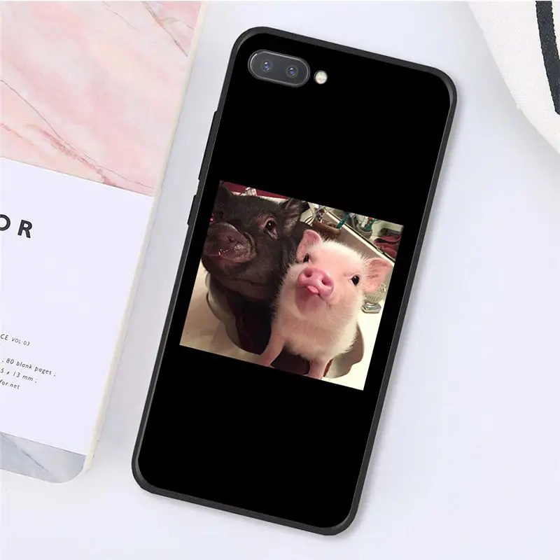 A3 MaiYaCa пары мультфильм прекрасный розовый поросенок чехол для телефона huawei Honor 8X9 10 20 Lite 7A 5A 7C 10i 20i View 20 - Цвет: A3