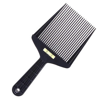 

1pc Bubble Clipper Comb Barber Styling Dyeing Comb Anti-slide Handle Plastic Flattop Comb Hair Trimming Accessories Hot