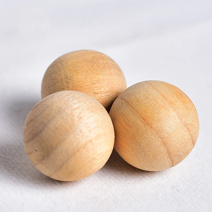 Wooden Mothballs Fragrant Natural Pure Camphor Ball Pest Insect Control Wardrobe Moth Repellent Prevent Mildew Moisture FH666