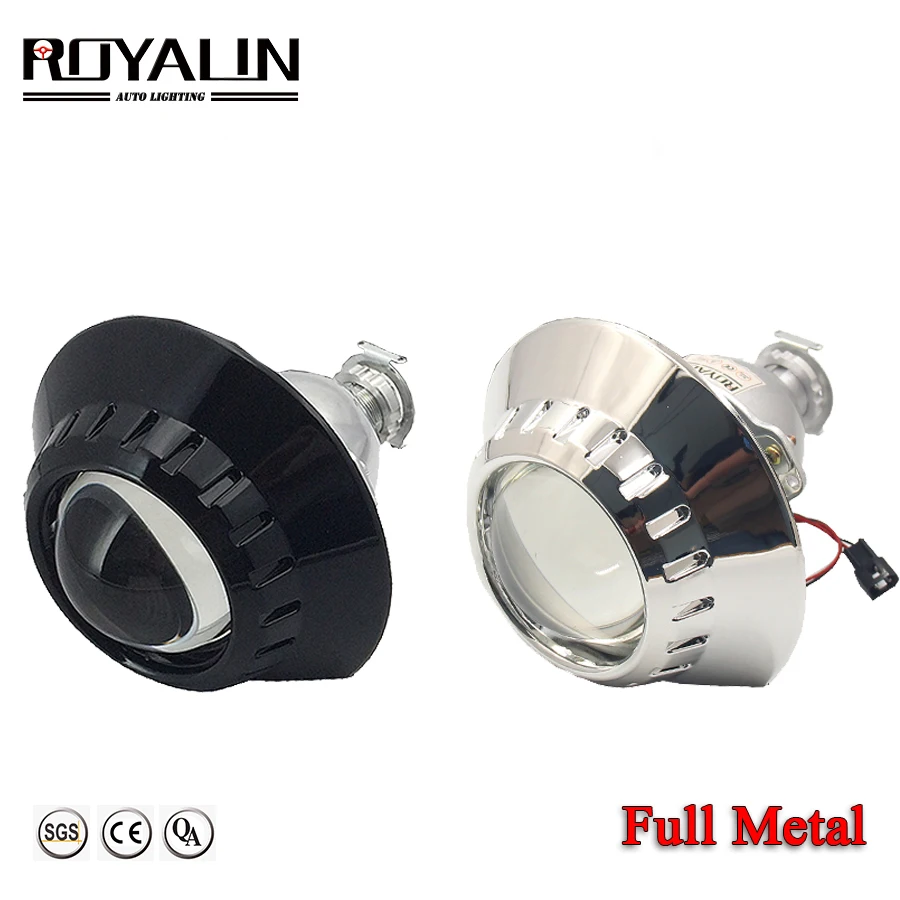ROYALIN полностью металлический Bi Xenon H1 HID проектор фары объектив для BMW E46 вагон седан