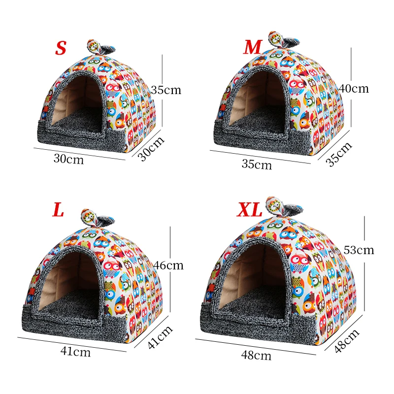 Petshy Yurt палатка для питомца кошки кровать Дом моющаяся маленькая собака котенок гнездо пещера кровать для кошек Подушка для сна диван многофункциональная кошка дом