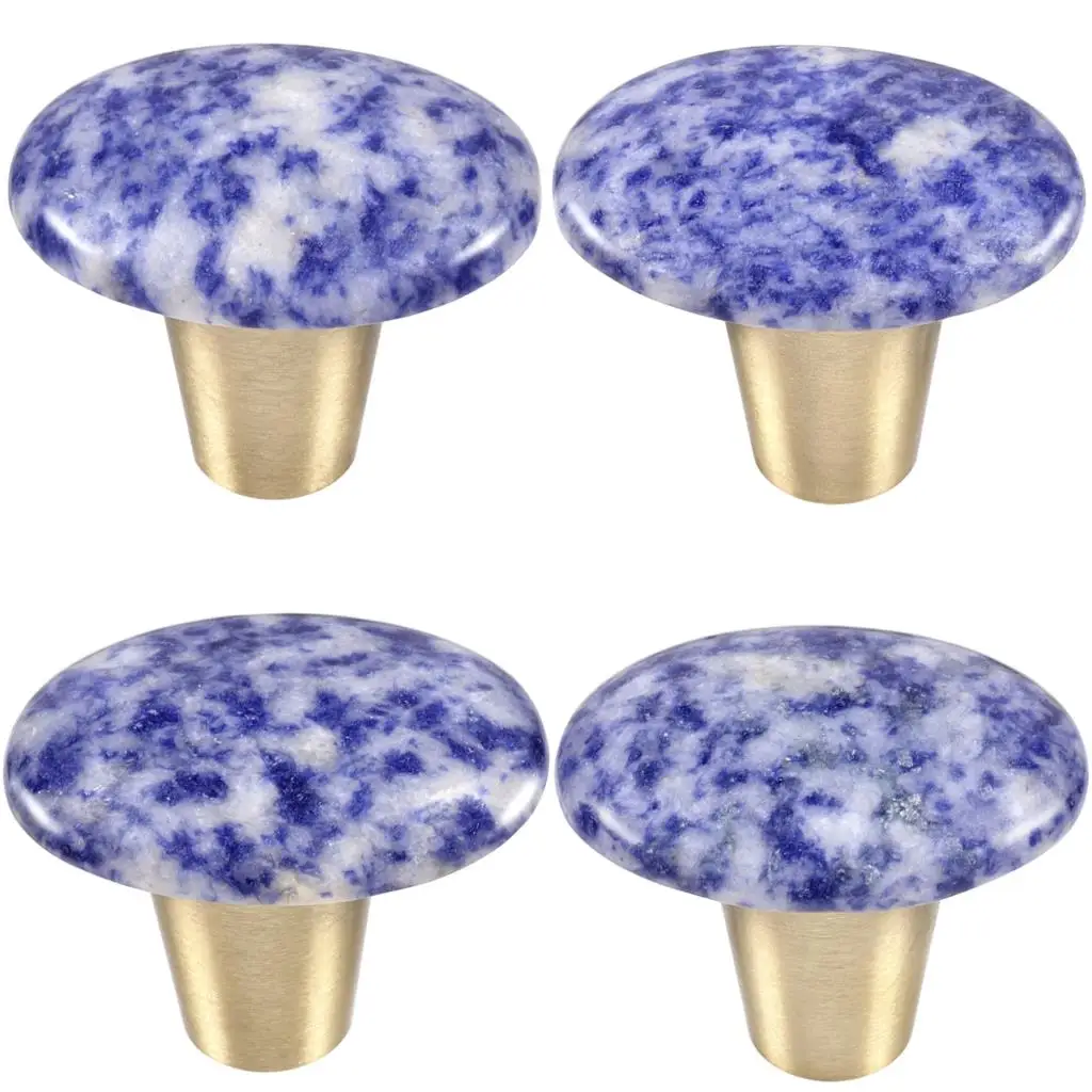 Fashion Piebald Jasper Drawer Cabinet Pulls Knobs Dresser Cupboard Bathroom Door Brass Handle Wall Hanging Hooks Furniture Decor oval round crystal stone slice drawer cabinet pulls knobs dresser cupboard door brass handle wall hanging hooks furniture decor