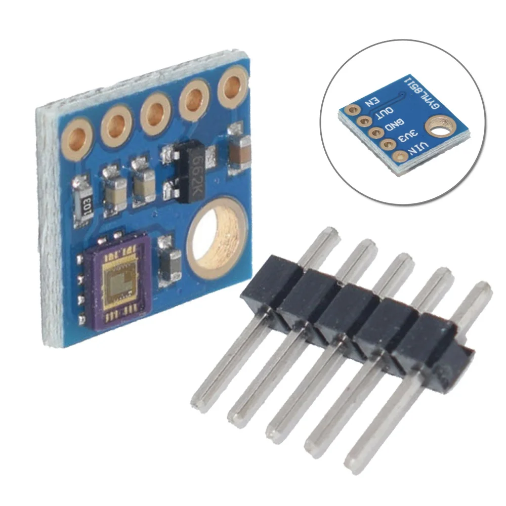 ML8511 UVB UV-Ray датчик Breakout Board УФ-светильник аналоговый выход для Arduino ML8511 UVB UV датчик Breakout Board тестовый модуль Detec