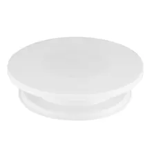 Пластиковый поворотный стол для торта, вращающаяся противоскользящая круглая подставка для украшения торта, вращающаяся настольная тарелка для торта, кухонный инструмент для выпечки «сделай сам»