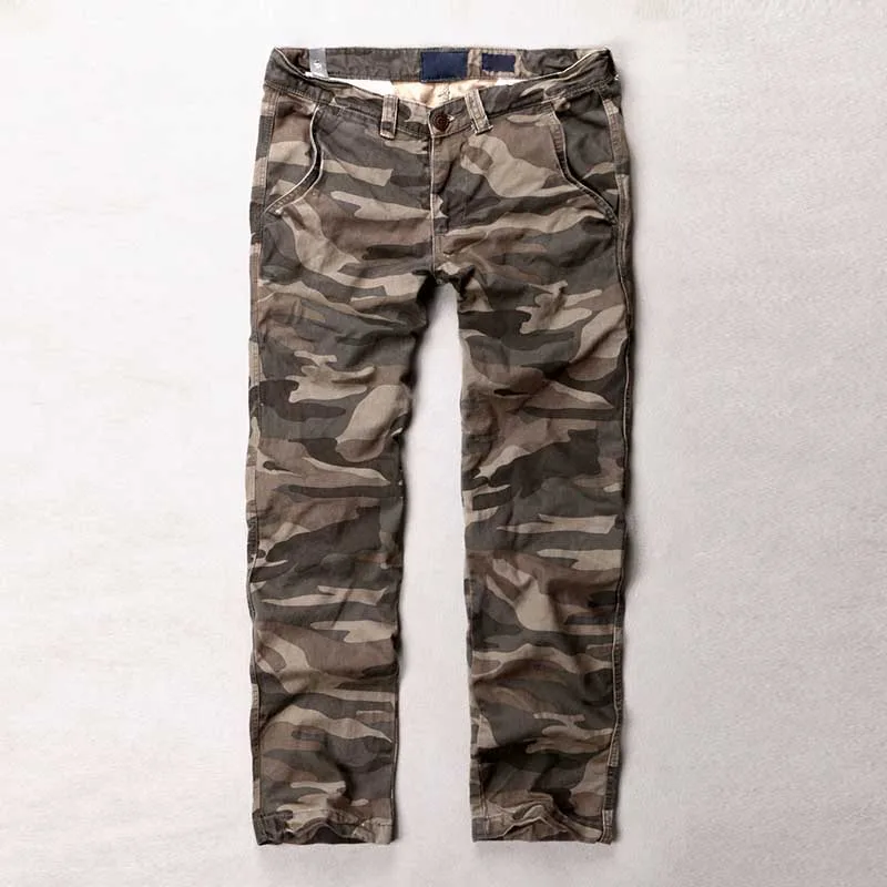 Desert Camo Модные камуфляжные штаны, мужские повседневные хлопковые военные армейские стильные брюки, трендовые штаны для бега, мужская одежда - Цвет: Desert Camo