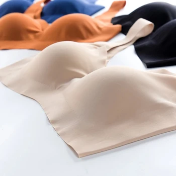 Seamless Girl Gym Sports Bra Women Padded Push Up Wirefree Sport Yoga Bra Plus Size Fitness Yoga Vest Sleeping Running Underwear 3