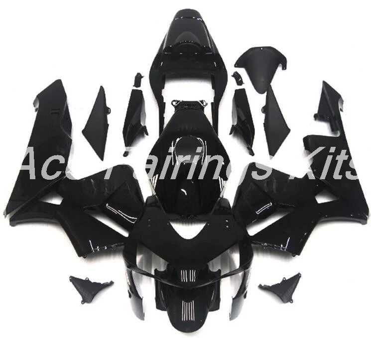 

Top (Injection mold) New ABS Motorcycle Full Fairing Kit Fit For Honda CBR600RR F5 2004 2003 Fairings set custom all black color