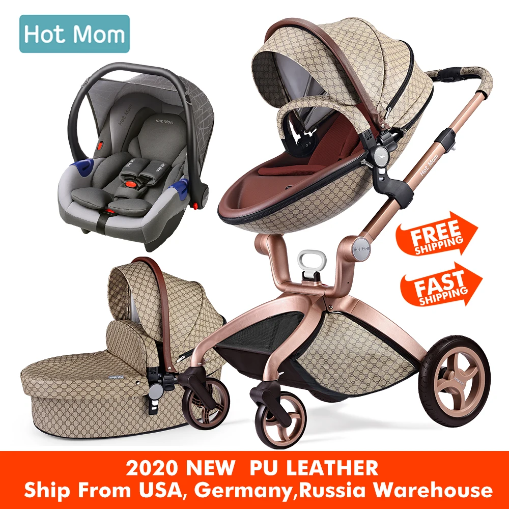 Baby Stroller 3 in 1,Hot Mom travel system High Landscape stroller
