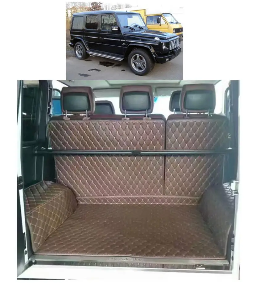 Кожаный коврик для багажника mercedes benz G500 G350d G55 G63 G65 AMG 2004-2017 2016 2015 2014 w463 463 |