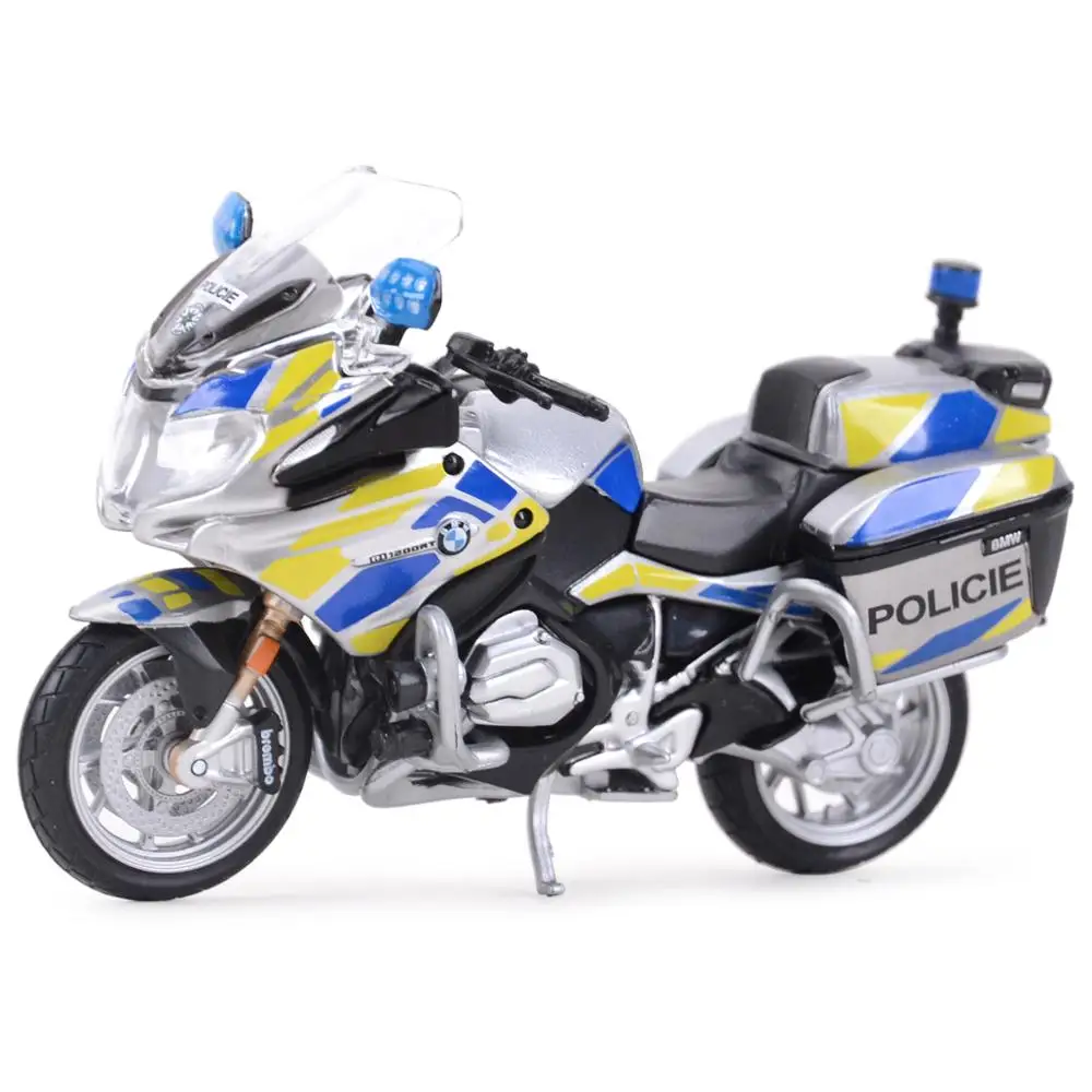 Maisto 1:18 BMW R1200 RT California Police Die Cast Vehicles Collectible Motorcycle Model Toys 3