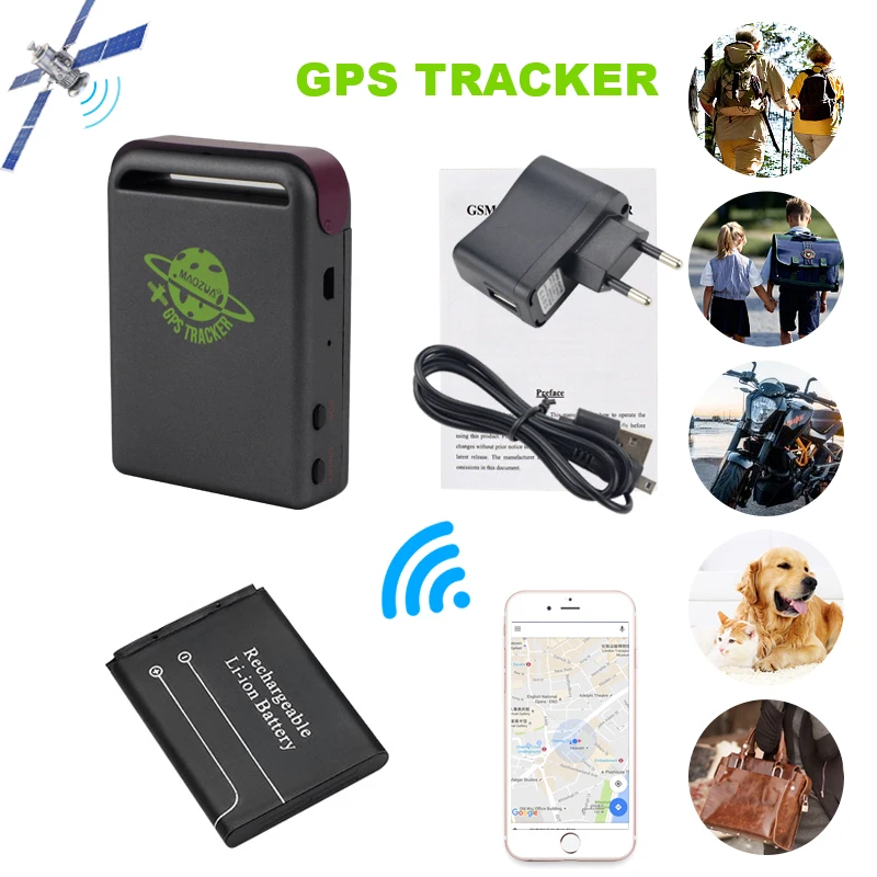 TKIMPORT-Mini traqueur GPS de voiture en temps réel pour enfants