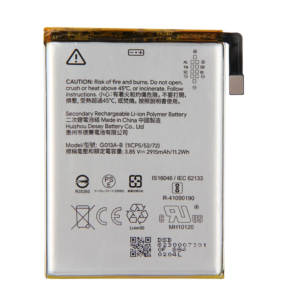 オリジナル交換バッテリーピクセル3 Pixel3ピクセル3XL G013A-B G013C