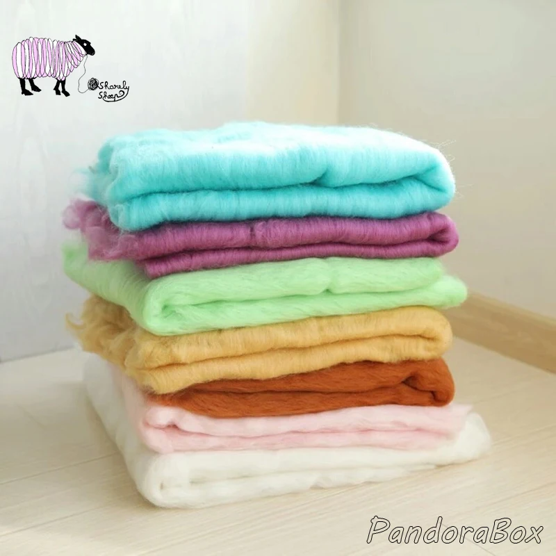 60x60cm Newborn Baby Photoshoot Studio Posing Wool Blanket Wrap Props Baby Photography Accessories Woolen Blanket Basket Filler