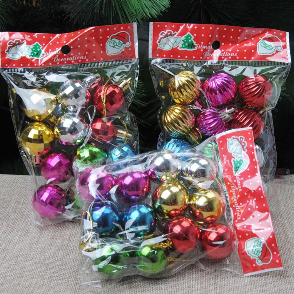 12 шт./компл. пластиковые бороды Baubles декоративные Бальные вечерние Необычные кулон Платье Висячие украшения Рождественская елка цветные