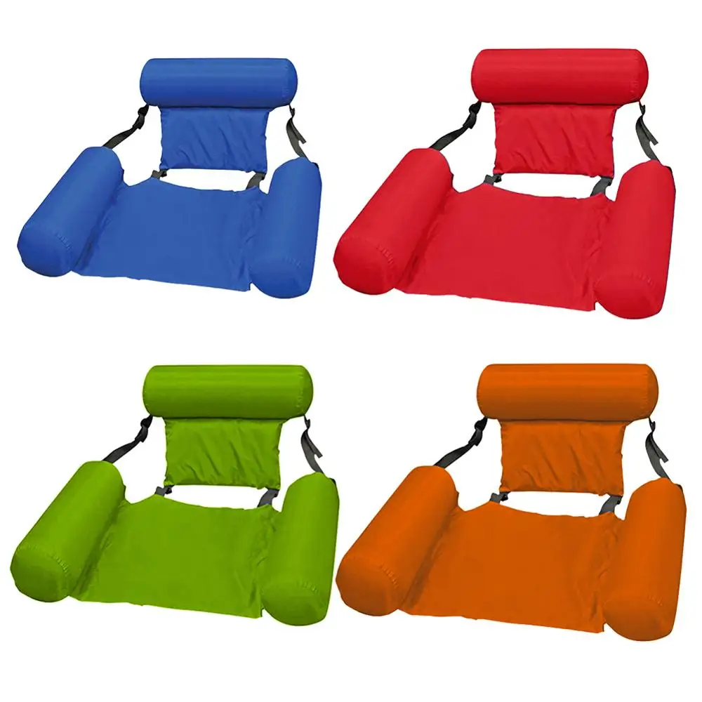 

Summer Inflatable Foldable Floating Row Beach Swimming Pool Water Hammock Chair Hammock Water Sport Air Mattress Bed Chair