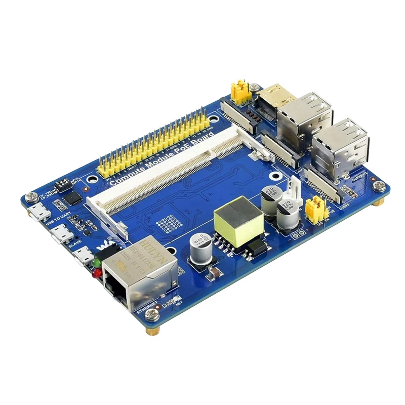 Плата расширения вычислительного модуля несколько интерфейсов на борту с Poe Ethernet