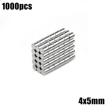 

4x5 mm Neodymium Magnet 1000pcs Mini Small Magnet Strong Powerful Permanent NdFeB Super Strong Powerful Magnetic