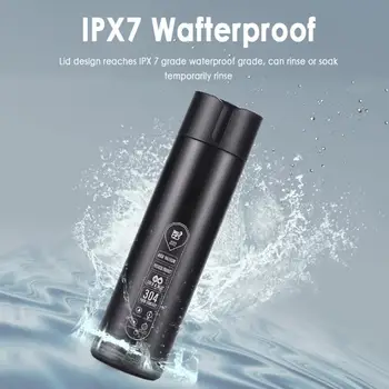 

New Stainless Steel Thermal Insulation Water Cup Travel Office Fashion Water Cup Smart Temperature Design Insulation Cup