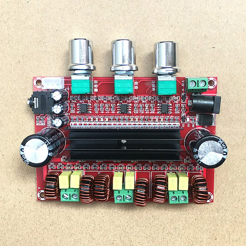 Аксессуары DC12-24V Плата усилителя цифровой аудио 80Wx2+ 100 Вт 2,1 Усилитель мощности 4-8 Ом сабвуфер TPA3116D2 модуль динамика