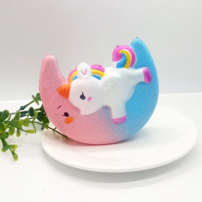 Kawaii, мягкие игрушки для детей, единорог, забавная антистрессовая игрушка, милый мультфильм, медленно поднимающийся, мягкие игрушки, детский подарок - Цвет: NNL421