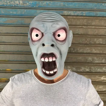 

Aliens Halloween Scarty Mask Horror Masks Hood Overhead Full Latex costume Vampire Witch mascaras latex realista party Zomble