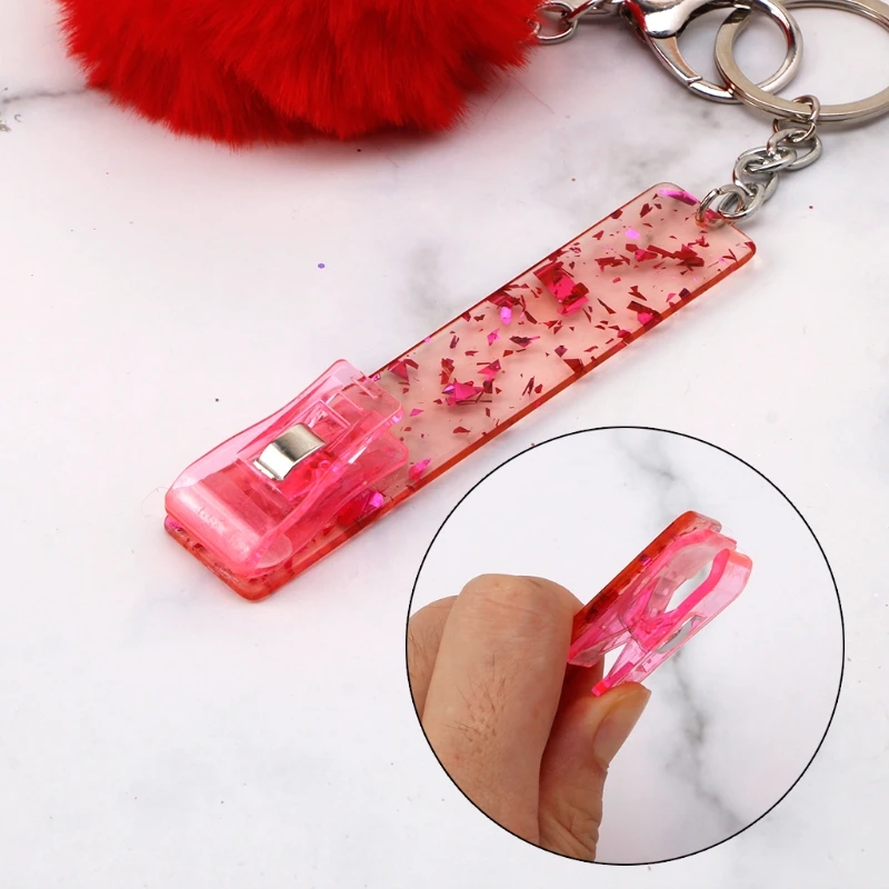 Card Puller For Long Nails，Keychain Card Grabber，ATM Card  Clip，Multifunctional Alloy Keychain Wallet Card Puller For Women 