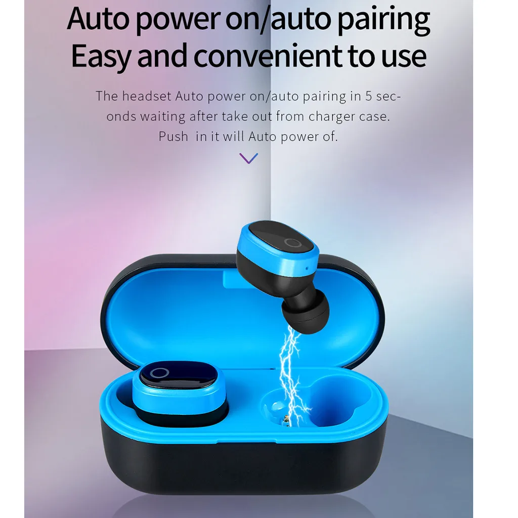 Эргономичная bluetooth-гарнитура mosunx, Спортивная Беспроводная гарнитура Bluetooth 5,0, высококачественный стереозвук