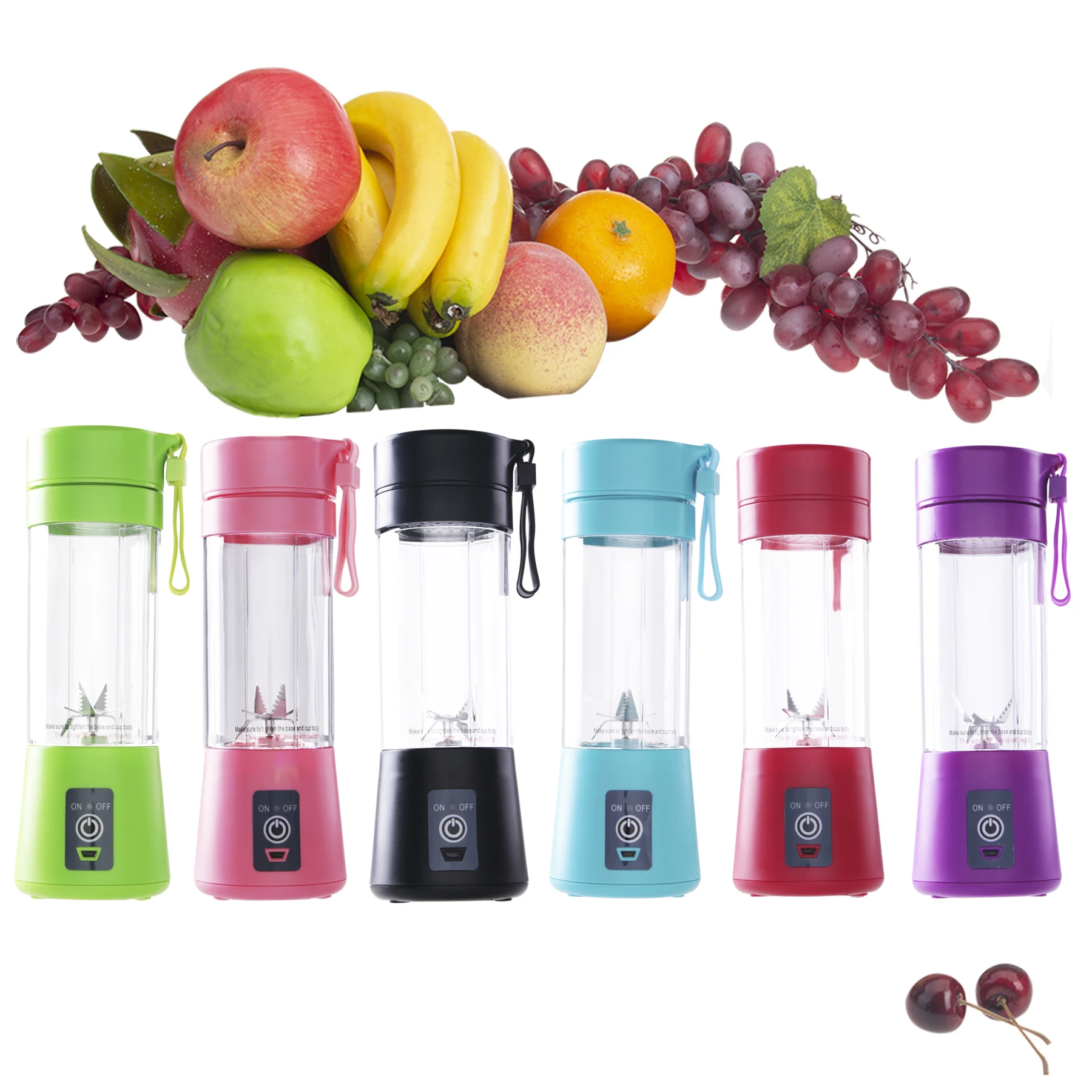 

400ml Portable Juice Blender USB Juicer Cup Multi-function Fruit Mixer Six Blade Mixing Machine Smoothies Baby Food dropshipping