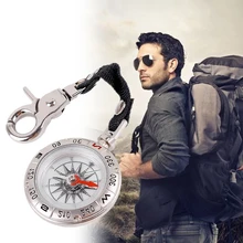 2 шт. компас мини портативный рюкзак открытый альпинизм кемпинг компас ручной Брелок Компас для выживания сплав серебро