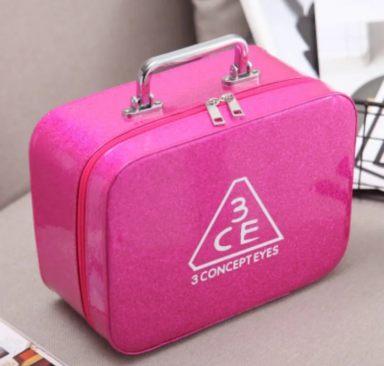 JIULIN Makeup box makeup bag hand-held small square bag travel bag collection box