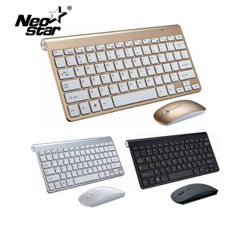 

Ultra Slim 2.4G Wireless Keyboard Portable Mouse Mini Set Keyboard for IOS Android For Mac/Notebook/TV Box/PC Office Supplies